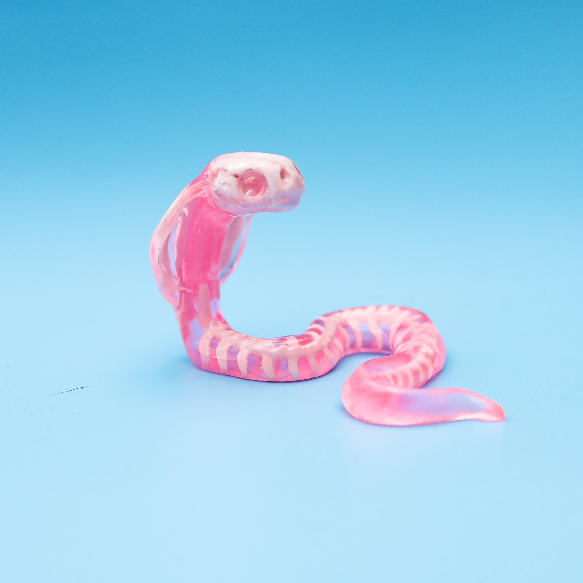 Pale Pink SkeleSnek "Fang"