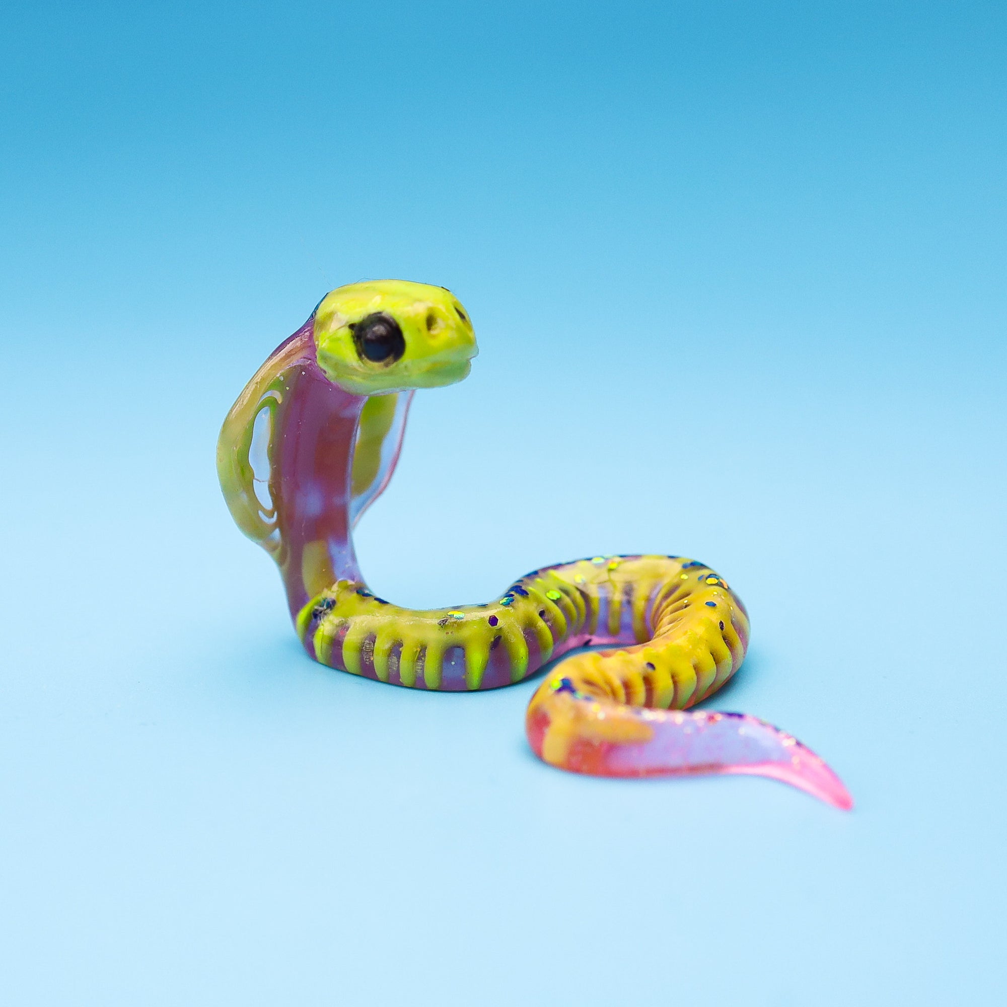 Green and Purple SkeleSnek "Fang"