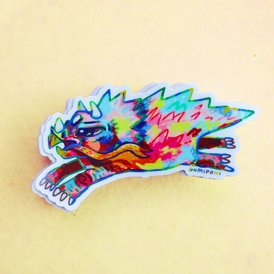 Triceratops Clear Sticker